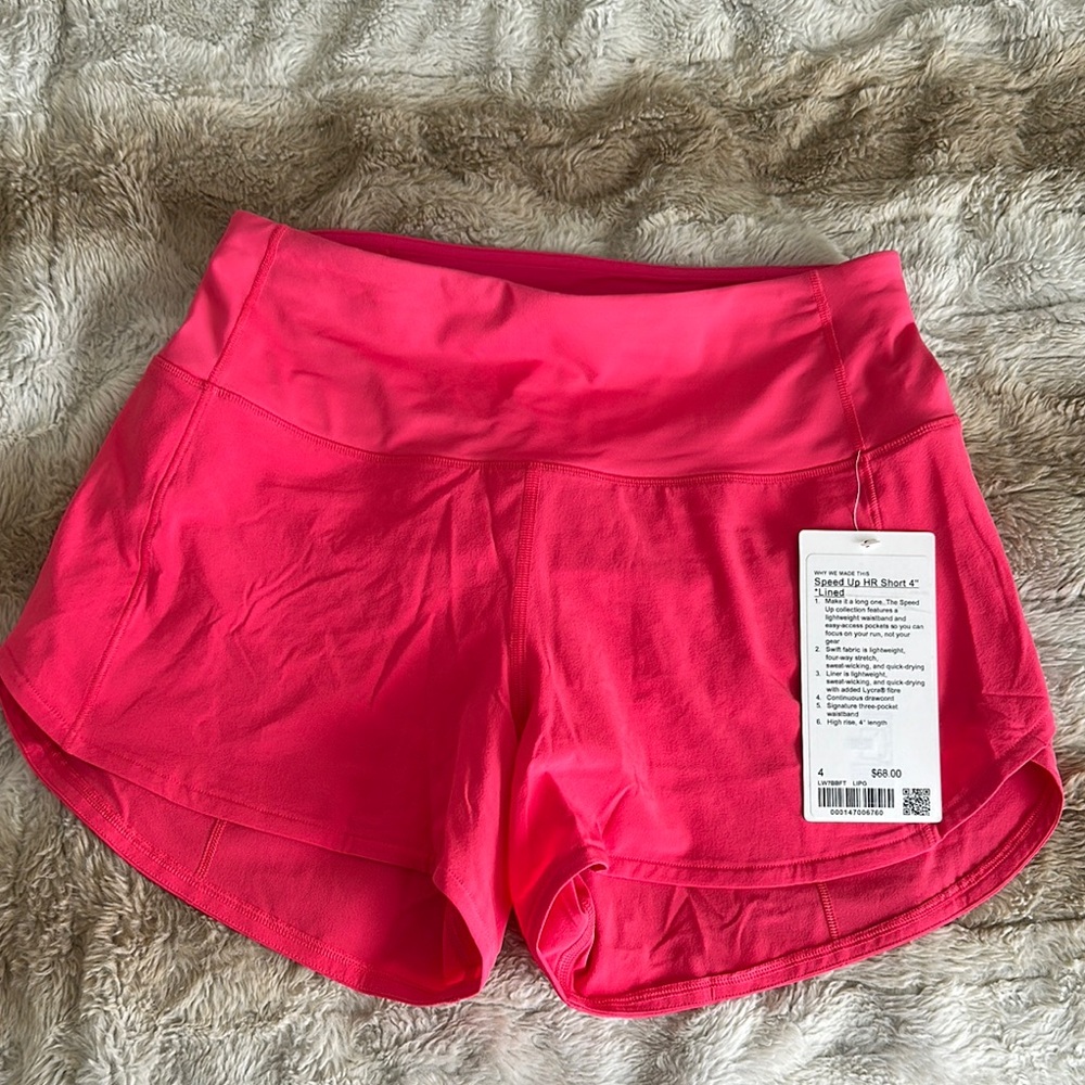 Lululemon Speed Up HR Short 4”